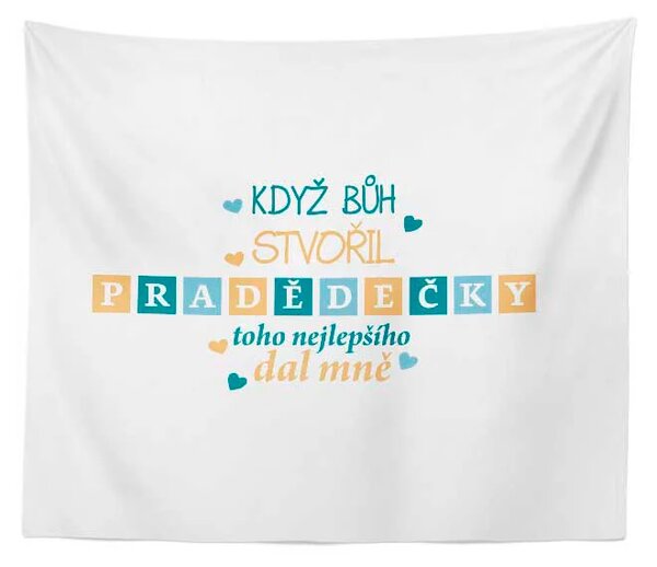 Sablio Deka Když Bůh stvořil pradědečky: 150x120 cm