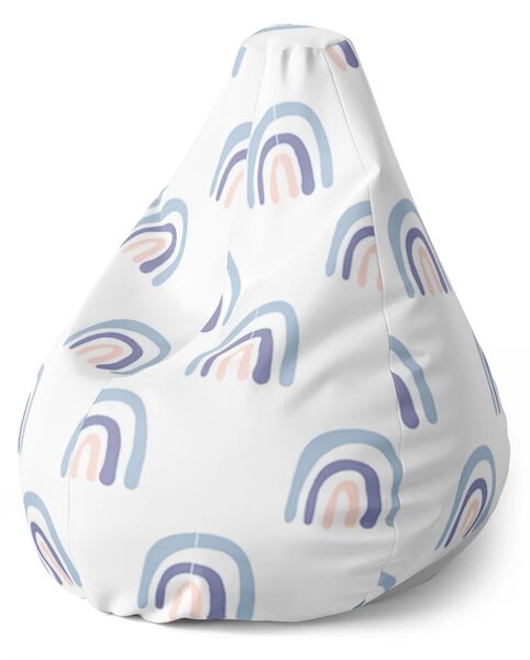 Sablio Sedací vak Pear Duha - 70 x 95 x 15 cm