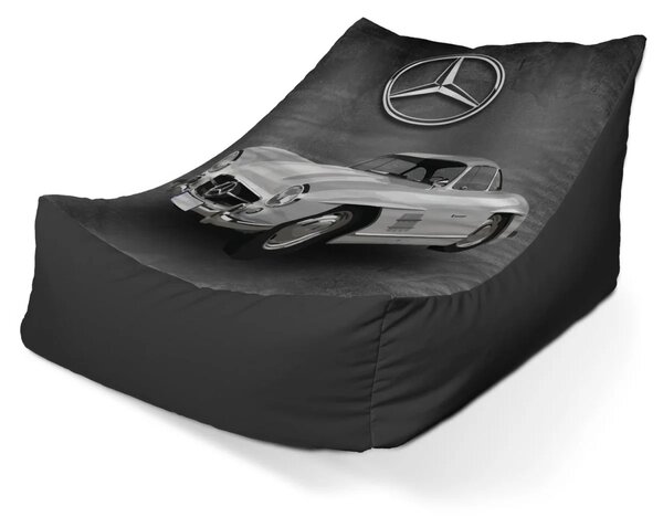 Sablio Sedací vak Lounge Mercedes-Benz 300 SL Šedé pozadí - 80 x 95 x 50 cm