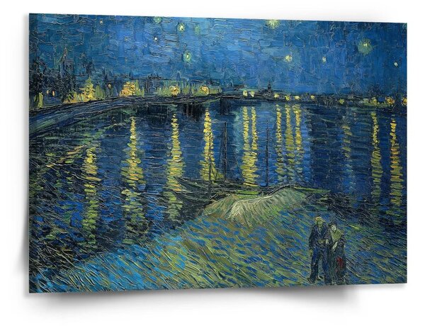Sablio Obraz Hviezdna noc nad Rhônou - Vincent van Gogh - 150x110 cm