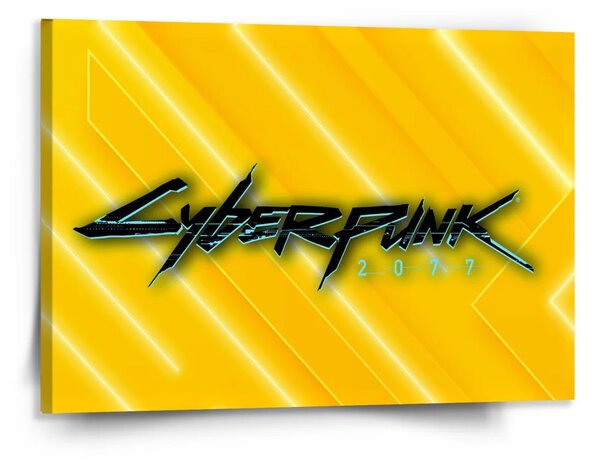 Sablio Obraz Cyberpunk 2077 Žlutý - 150x110 cm