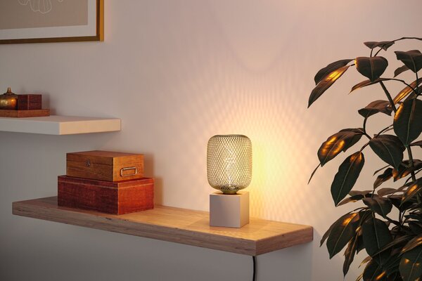 P 29260 Kovic Glow Standard 230V LED žárovka Zyl E27 4W 1800K stmívatelné mosaz - PAULMANN