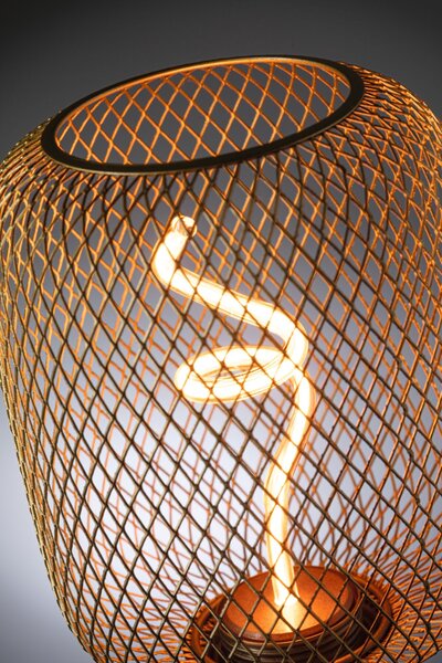 P 29260 Kovic Glow Standard 230V LED žárovka Zyl E27 4W 1800K stmívatelné mosaz - PAULMANN