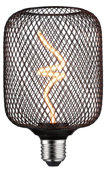 P 29262 Kovic Glow Standard 230V LED žárovka Zyl E27 4W 1800K stmívatelné černá - PAULMANN