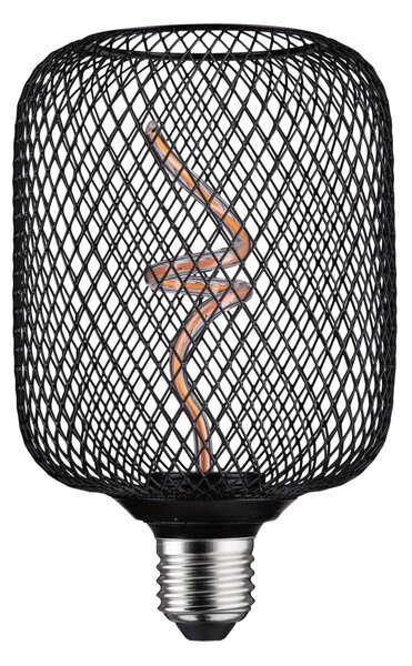 P 29262 Kovic Glow Standard 230V LED žárovka Zyl E27 4W 1800K stmívatelné černá - PAULMANN