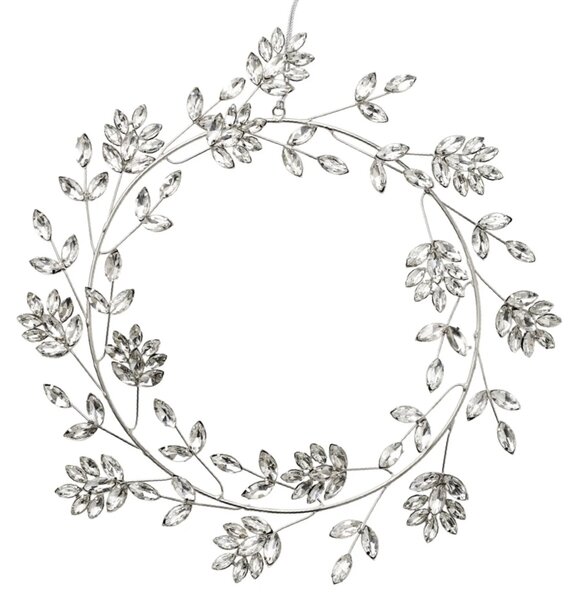 Lene Bjerre Dekorativní skleněný věnec Ada Snowflake - 32 cm LB327