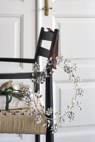 Lene Bjerre Dekorativní skleněný věnec Ada Snowflake - 32 cm LB327