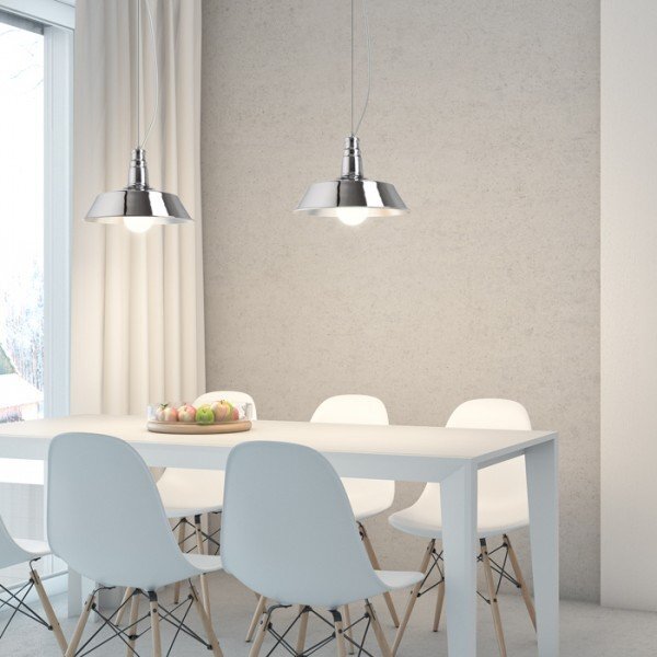 GOLDIE 36 závěsná chrom 230V E27 42W - RED - DESIGN RENDL