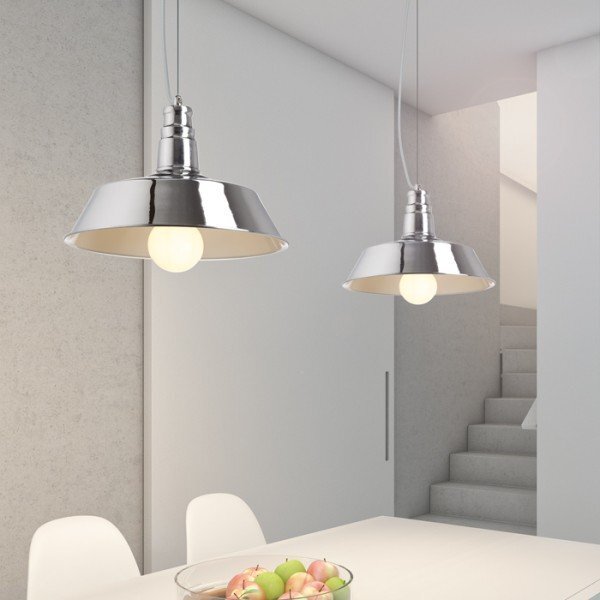GOLDIE 36 závěsná chrom 230V E27 42W - RED - DESIGN RENDL