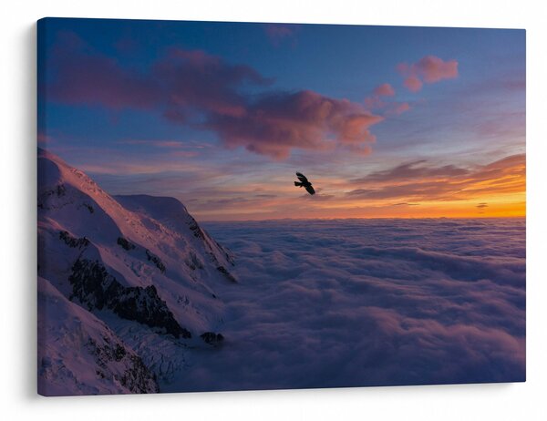 Obraz při západu slunce, Mt. Blanc (70x50 cm)