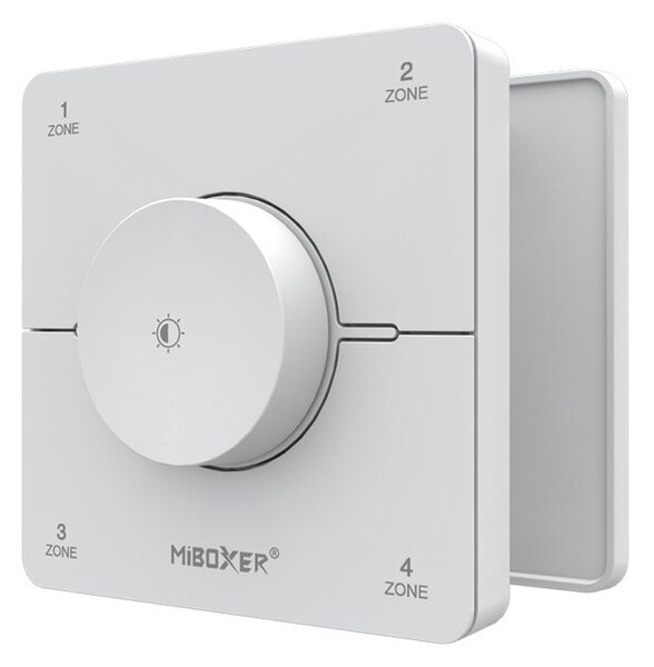 Miboxer Nástěnný ovladač K0S, 4 zónový CCT, 2.4GHz, 2 x AAA Barva: Černá