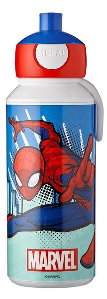 Dětská láhev na vodu s pítkem Campus, 400ml, Mepal, Spiderman