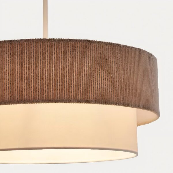 Béžové závěsné světlo Kave Home Bianella 40 cm