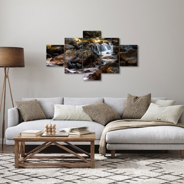 Obraz kamenitého potoku (125x70 cm)