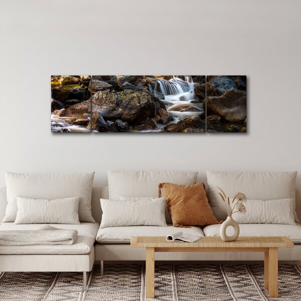 Obraz kamenitého potoku (170x50 cm)