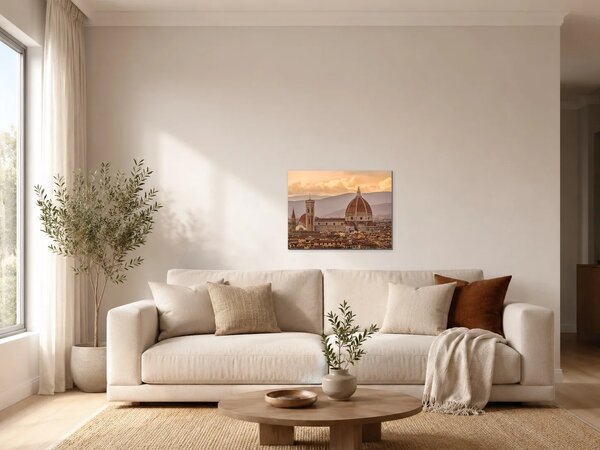 Florencie s katedrálou Santa Maria del Fiore – Jednodílný obraz, 40 × 30 cm