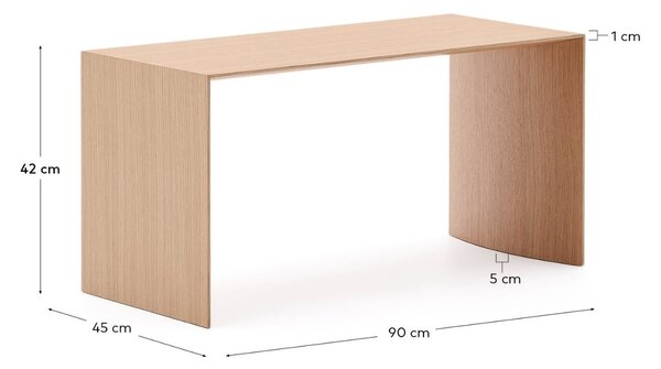 Kave Home Dubový konferenční stolek Litto 90 x 45 cm