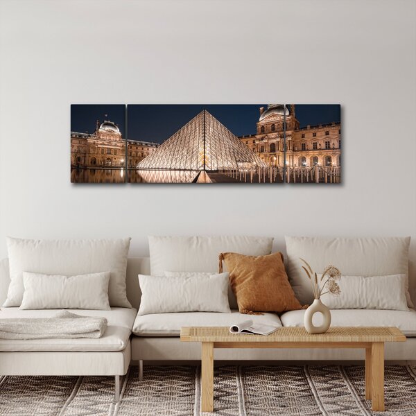 Obraz - Louvre v noci (170x50 cm)