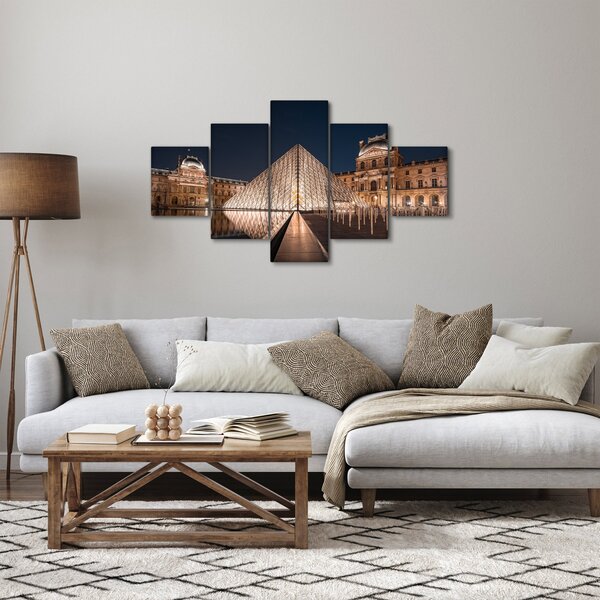 Obraz - Louvre v noci (125x70 cm)