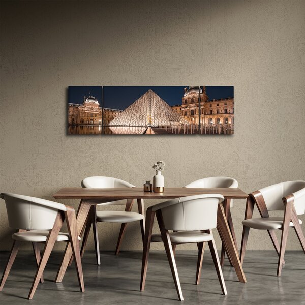 Obraz - Louvre v noci (170x50 cm)