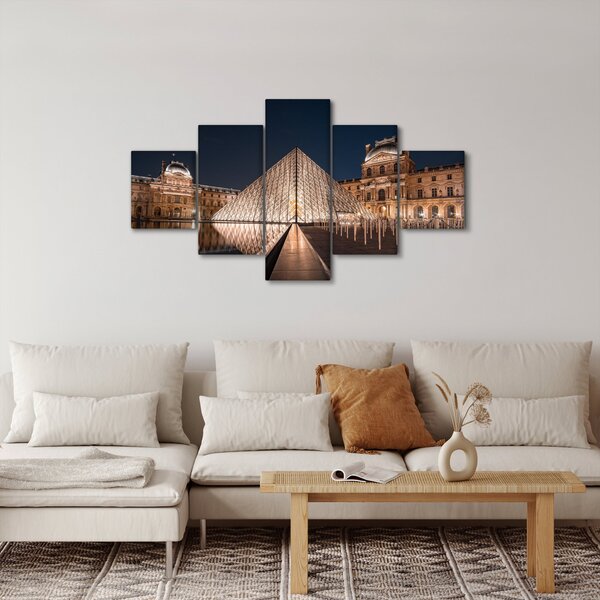 Obraz - Louvre v noci (125x70 cm)