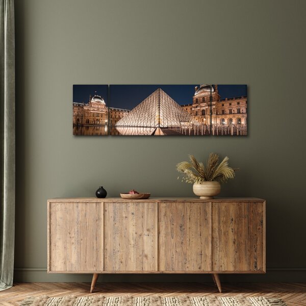Obraz - Louvre v noci (170x50 cm)