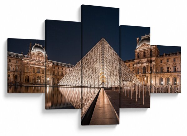 Obraz - Louvre v noci (125x70 cm)