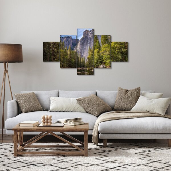 Obraz - Pod Yosemite skálou (125x70 cm)