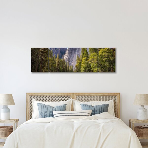 Obraz - Pod Yosemite skálou (170x50 cm)