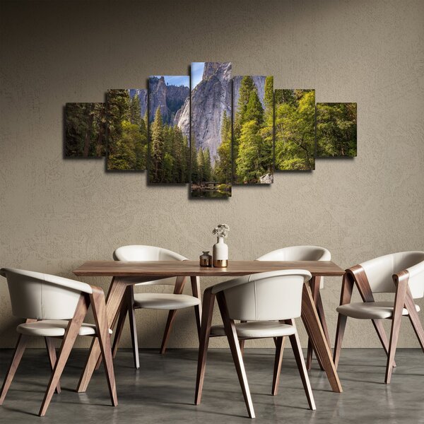 Obraz - Pod Yosemite skálou (210x100 cm)