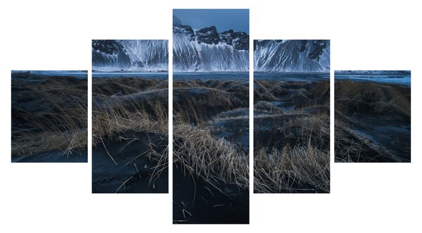 Obraz výhledu na Islandské vrcholky (125x70 cm)