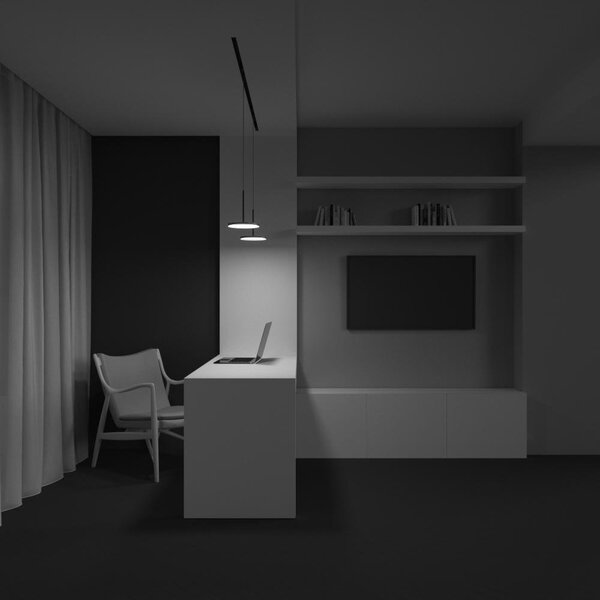 Maytoni Závěsné LED svítidlo PLATO 15W do systému EXILITY, ø 18,5 cm, 3000K