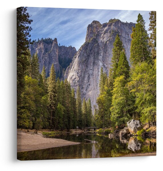 Obraz - Pod Yosemite skálou (30x30 cm)