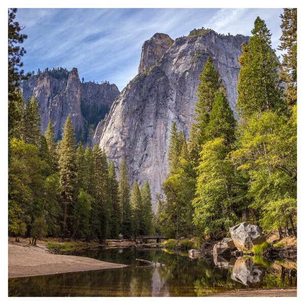 Obraz - Pod Yosemite skálou (30x30 cm)