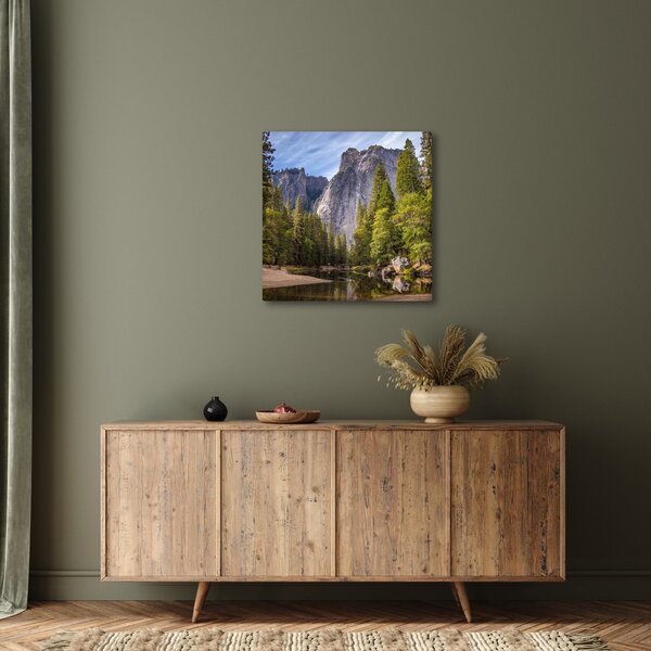 Obraz - Pod Yosemite skálou (30x30 cm)
