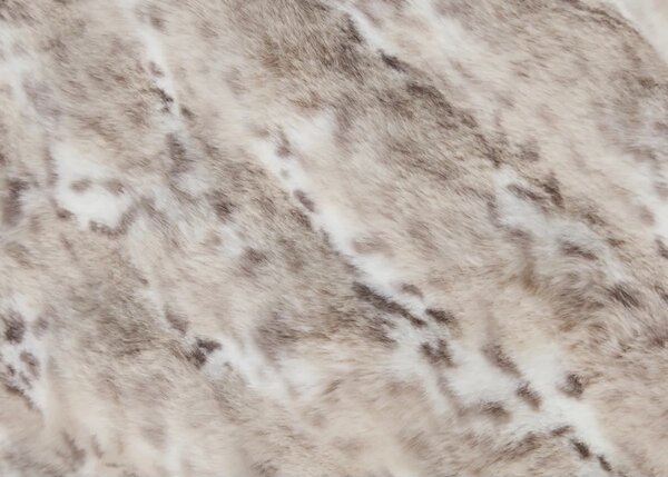 Skinnwille Home Collection Kožešinový polštář Nika 60x40 cm, sněžný leopard