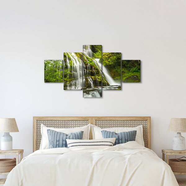 Obraz - Vodopád, Wind River Valley (125x70 cm)
