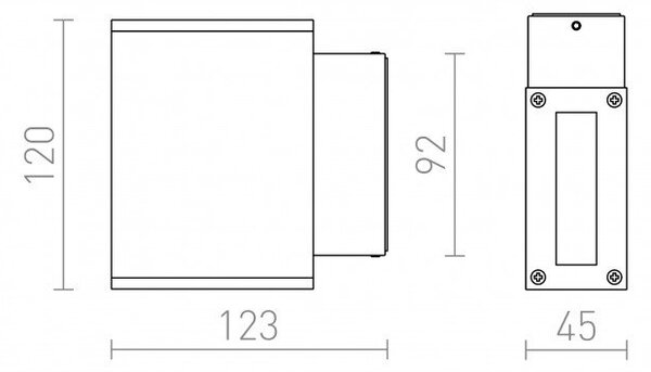 RED R10355 Venkovní svítidlo DIXIE 2x3W vč. driveru černá 230V/700mA - RED - DESIGN RENDL