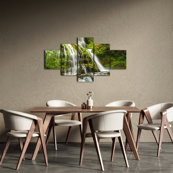 Obraz - Vodopád, Wind River Valley (125x70 cm)