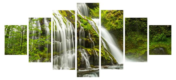 Obraz - Vodopád, Wind River Valley (210x100 cm)