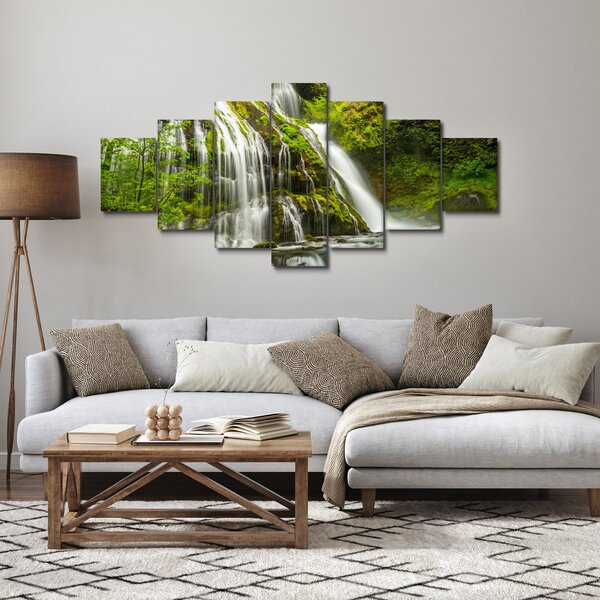 Obraz - Vodopád, Wind River Valley (210x100 cm)