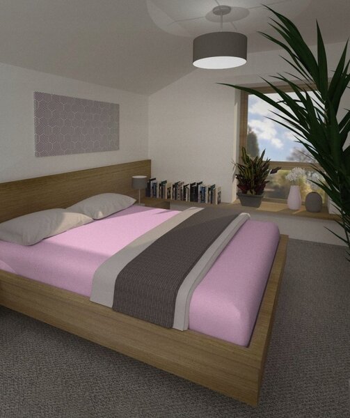 Prostěradlo s gumou 4sleep jersey 90 x 200 cm