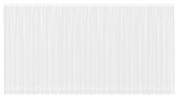 Čipkový Závěs se záclonami Bílá 300 x 900 cm Polyester