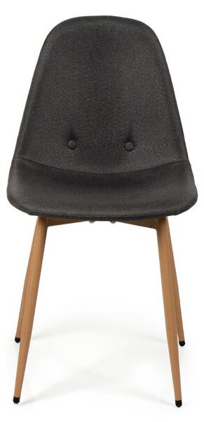 Jídelní set 4x židle + stůl 120 cm AVENBERG NATURAL šedá