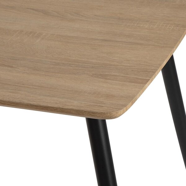 Jídelní set 4x židle + stůl 120 cm AVENBERG NATURAL šedá