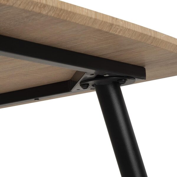 Jídelní set 4x židle + stůl 120 cm AVENBERG NATURAL šedá