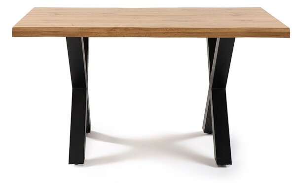 Jídelní set 4x židle + stůl 140 cm AVENBERG LIVE EDGE