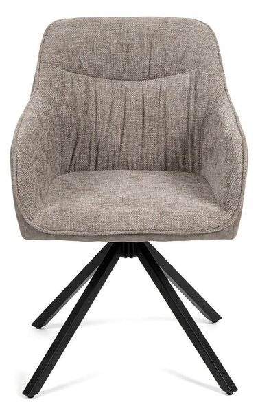 Jídelní set 4x židle + stůl 200 cm AVENBERG NATURAL SWIVEL GREY