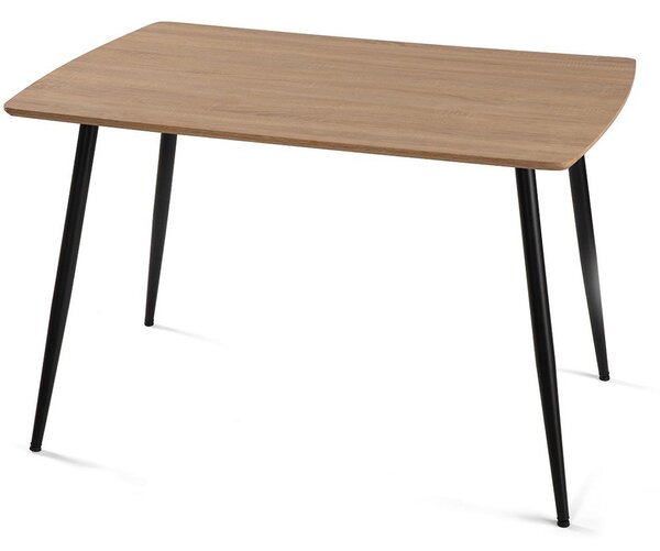 Jídelní set 4x židle + stůl 120 cm AVENBERG NATURAL šedá