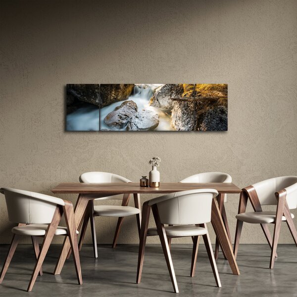 Obraz - Lesní potok (170x50 cm)